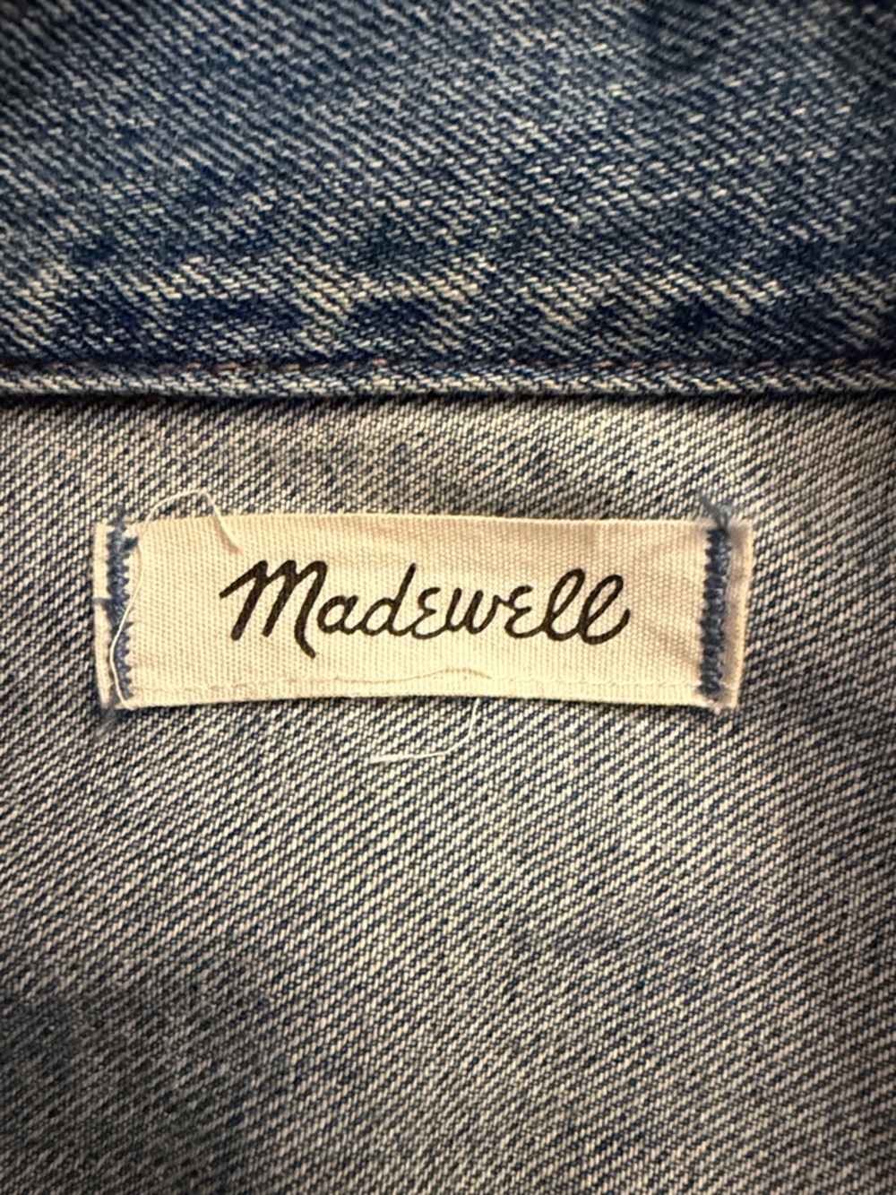 Madewell Cropped Denim Jean Jacket - Women size small - Picture 2 of 4